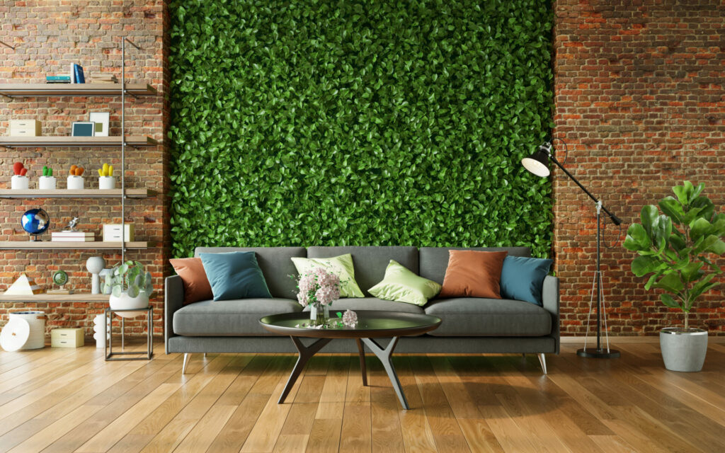 استخدام العشب الصناعي في المنزل وتنسيقه على جدارك